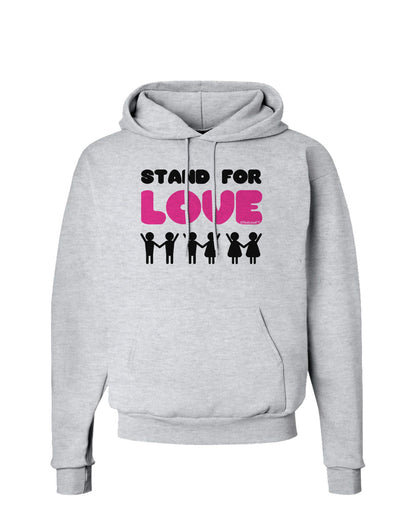 Stand For Love Pink Hoodie Sweatshirt-Hoodie-TooLoud-AshGray-Small-Davson Sales