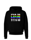 Stand For Love Rainbow Dark Hoodie Sweatshirt-Hoodie-TooLoud-Black-Small-Davson Sales