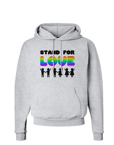 Stand For Love Rainbow Hoodie Sweatshirt-Hoodie-TooLoud-AshGray-Small-Davson Sales