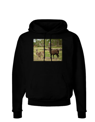 Standing Llamas Dark Hoodie Sweatshirt by TooLoud-Hoodie-TooLoud-Black-Small-Davson Sales