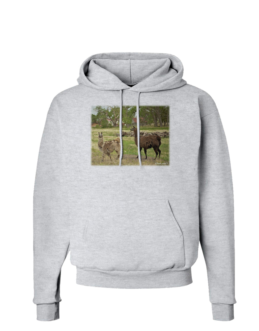 Standing Llamas Hoodie Sweatshirt by TooLoud-Hoodie-TooLoud-White-Small-Davson Sales