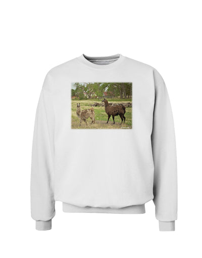 Standing Llamas Sweatshirt by TooLoud-Sweatshirts-TooLoud-White-Small-Davson Sales