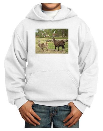 Standing Llamas Youth Hoodie Pullover Sweatshirt by TooLoud-Youth Hoodie-TooLoud-White-XS-Davson Sales