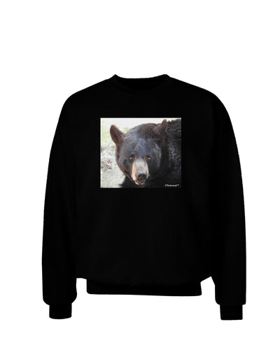 Staring Black Bear Adult Dark Sweatshirt-Sweatshirts-TooLoud-Black-Small-Davson Sales