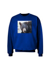 Staring Black Bear Adult Dark Sweatshirt-Sweatshirts-TooLoud-Deep-Royal-Blue-Small-Davson Sales