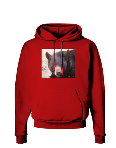 Staring Black Bear Dark Hoodie Sweatshirt-Hoodie-TooLoud-Red-Small-Davson Sales