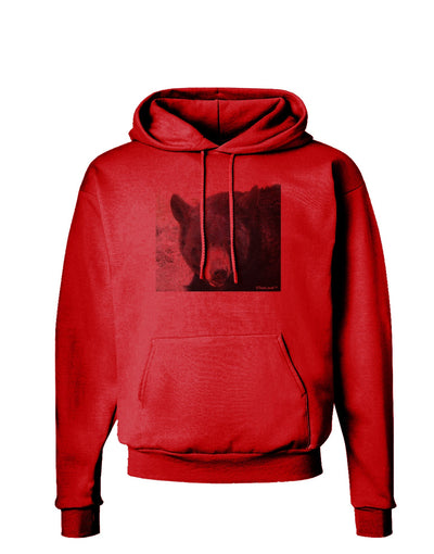 Staring Black Bear Hoodie Sweatshirt-Hoodie-TooLoud-Red-Small-Davson Sales