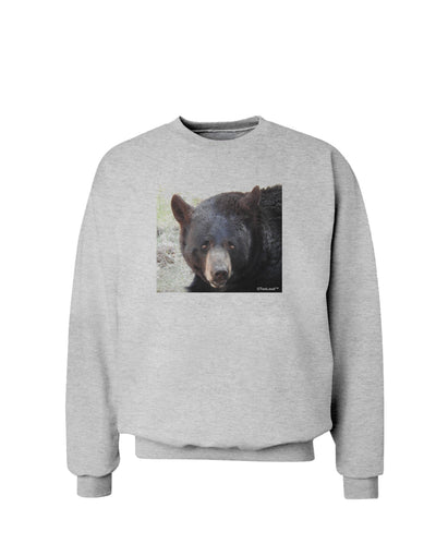 Staring Black Bear Sweatshirt-Sweatshirts-TooLoud-AshGray-Small-Davson Sales