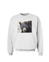 Staring Black Bear Sweatshirt-Sweatshirts-TooLoud-White-Small-Davson Sales