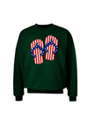 Stars and Stripes Flip Flops Adult Dark Sweatshirt-Sweatshirts-TooLoud-Deep-Forest-Green-Small-Davson Sales