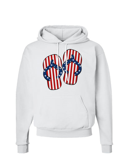 Stars and Stripes Flip Flops Hoodie Sweatshirt-Hoodie-TooLoud-White-Small-Davson Sales