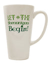 Start the Shenanigans with our 16 Ounce Conical Latte Coffee Mug - TooLoud-Conical Latte Mug-TooLoud-White-Davson Sales