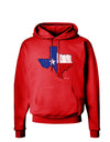 State of Texas Flag Design - Distressed Dark Hoodie Sweatshirt-Hoodie-TooLoud-Red-Small-Davson Sales
