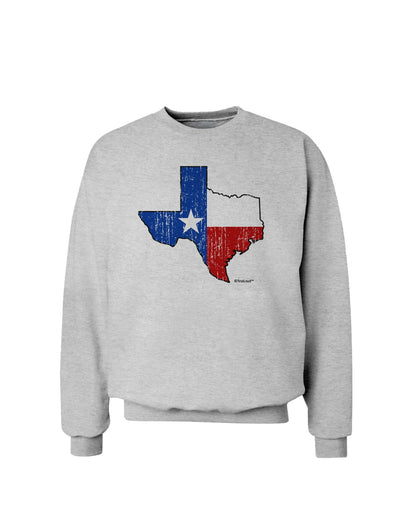 State of Texas Flag Design - Distressed Sweatshirt-Sweatshirts-TooLoud-AshGray-Small-Davson Sales