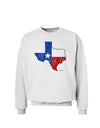 State of Texas Flag Design - Distressed Sweatshirt-Sweatshirts-TooLoud-White-Small-Davson Sales