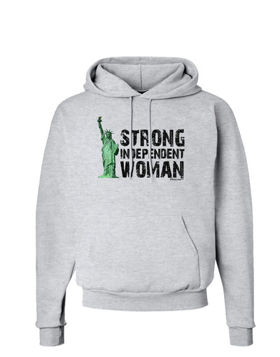 Statue of Liberty Strong Woman Hoodie Sweatshirt-Hoodie-TooLoud-AshGray-Small-Davson Sales