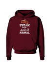 Steak Is My Spirit Animal Dark Hoodie Sweatshirt-Hoodie-TooLoud-Maroon-Small-Davson Sales