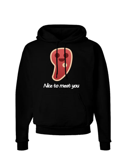 Steak - Nice to Meat You Dark Hoodie Sweatshirt-Hoodie-TooLoud-Black-Small-Davson Sales