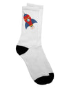 Stellar Space Rocket Ship and Stars Crew Socks for Adults - TooLoud-Socks-TooLoud-White-Ladies-4-6-Davson Sales