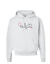 Stethoscope Heartbeat Hoodie Sweatshirt-Hoodie-TooLoud-White-Small-Davson Sales