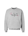 Stethoscope Heartbeat Sweatshirt-Sweatshirts-TooLoud-AshGray-Small-Davson Sales