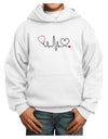 Stethoscope Heartbeat Youth Hoodie Pullover Sweatshirt-Youth Hoodie-TooLoud-White-XS-Davson Sales