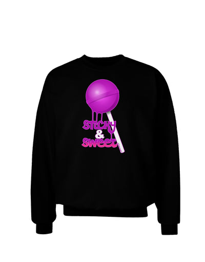 Sticky & Sweet Lollipop Adult Dark Sweatshirt-Sweatshirts-TooLoud-Black-Small-Davson Sales