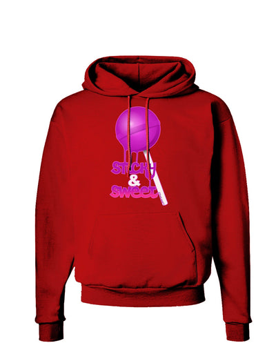 Sticky & Sweet Lollipop Dark Hoodie Sweatshirt-Hoodie-TooLoud-Red-Small-Davson Sales