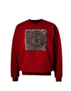 Stone Carving Watercolor Adult Dark Sweatshirt-Sweatshirts-TooLoud-Deep-Red-Small-Davson Sales