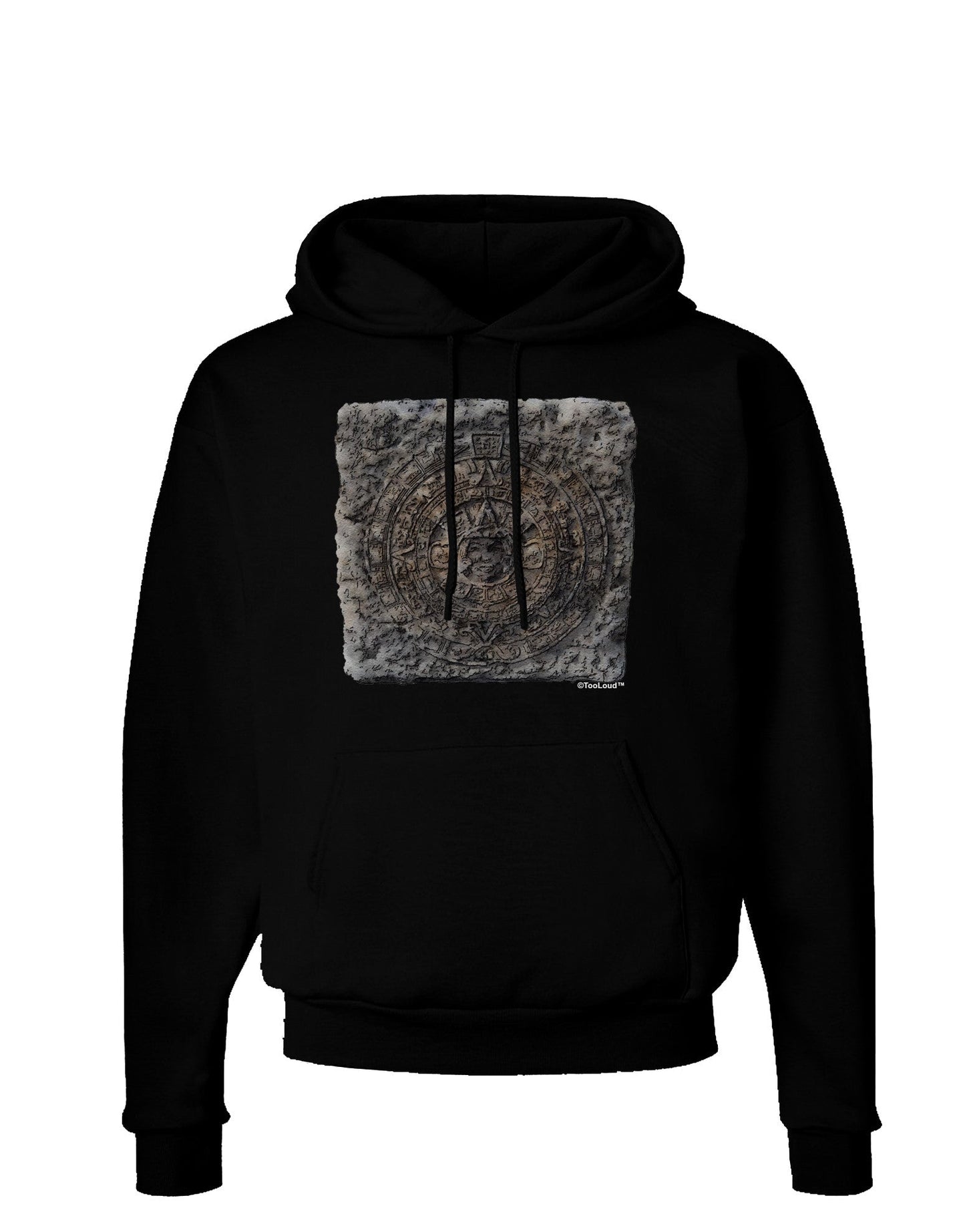 Stone Carving Watercolor Dark Hoodie Sweatshirt-Hoodie-TooLoud-Black-Small-Davson Sales