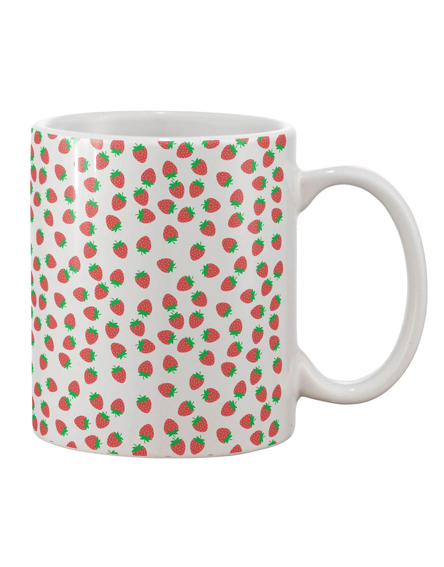 Strawberry Bliss 11 oz Coffee Mug - Expertly Crafted by TooLoud-11 OZ Coffee Mug-TooLoud-White-Davson Sales