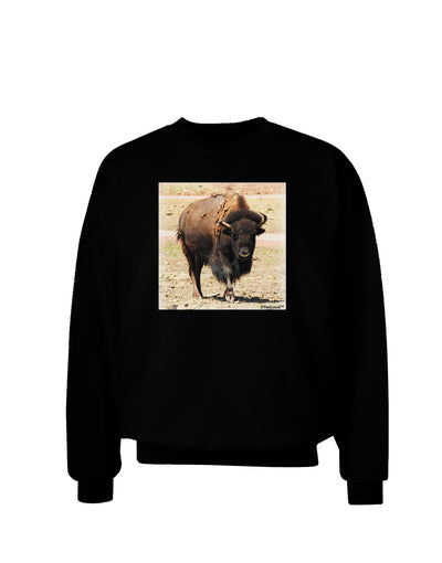 Strong Bison Adult Dark Sweatshirt-Sweatshirts-TooLoud-Black-Small-Davson Sales