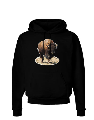 Strong Bison Cutout Dark Hoodie Sweatshirt-Hoodie-TooLoud-Black-Small-Davson Sales