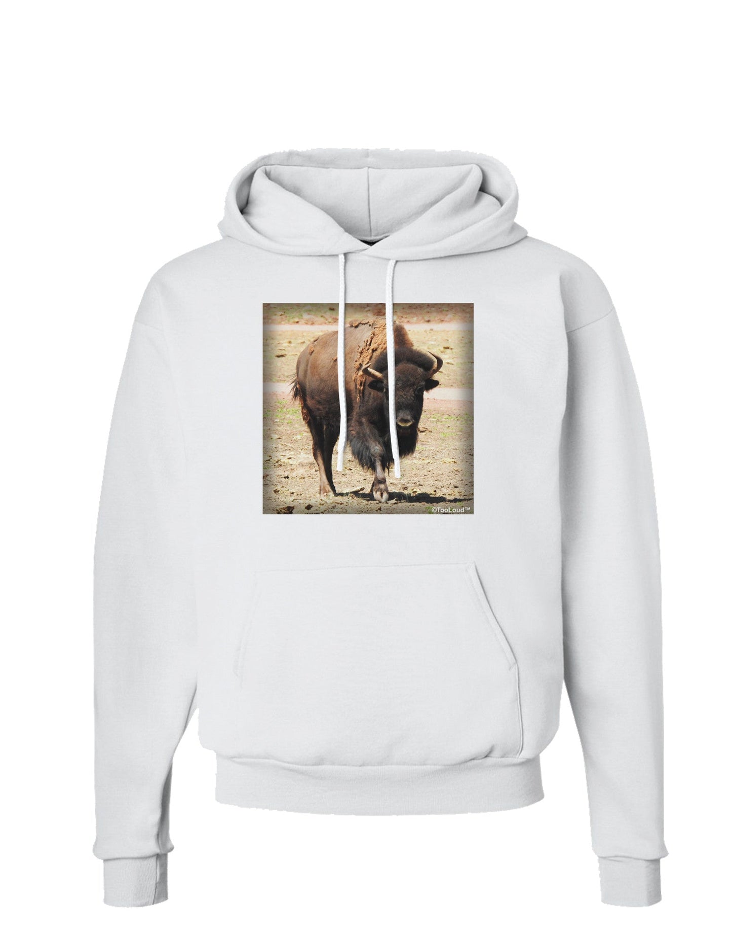 Strong Bison Hoodie Sweatshirt-Hoodie-TooLoud-White-Small-Davson Sales
