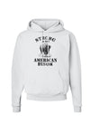 Strong Bison Text Hoodie Sweatshirt-Hoodie-TooLoud-White-Small-Davson Sales