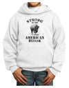 Strong Bison Text Youth Hoodie Pullover Sweatshirt-Youth Hoodie-TooLoud-White-XS-Davson Sales