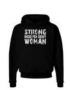 Strong Independent Woman Dark Hoodie Sweatshirt-Hoodie-TooLoud-Black-Small-Davson Sales