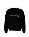 Stronger Everyday Breast Cancer Awareness Ribbon Adult Dark Sweatshirt-Sweatshirts-TooLoud-Black-Small-Davson Sales