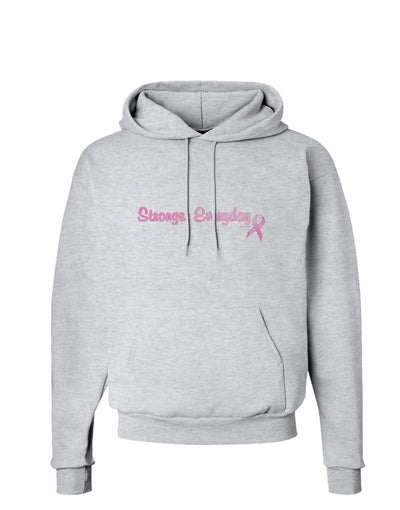 Stronger Everyday Breast Cancer Awareness Ribbon Hoodie Sweatshirt-Hoodie-TooLoud-AshGray-Small-Davson Sales