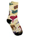 Stunning All Over Print Indian Elephants AOP Adult Crew Socks - TooLoud-Socks-TooLoud-White-Ladies-4-6-Davson Sales