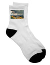 Stunning Colorado Mountain Scene Photo Adult Short Socks - TooLoud-Socks-TooLoud-White-Ladies-4-6-Davson Sales