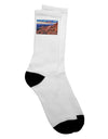 Stunning Colorado Mountain Sunset Adult Crew Socks - TooLoud-Socks-TooLoud-White-Ladies-4-6-Davson Sales