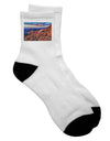 Stunning Colorado Mountain Sunset Adult Short Socks - TooLoud-Socks-TooLoud-White-Ladies-4-6-Davson Sales