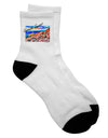 Stunning Colorado Mountain Sunset Adult Short Socks - TooLoud-Socks-TooLoud-White-Ladies-4-6-Davson Sales