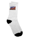 Stunning Colorado Mountain Sunset Cutout Adult Crew Socks - TooLoud-Socks-TooLoud-White-Ladies-4-6-Davson Sales