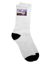 Stunning Colorado Rainbow Sunset Text Crew Socks - TooLoud-Socks-TooLoud-White-Ladies-4-6-Davson Sales