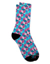Stunning Crystalized Mosaic AOP Adult Crew Socks with All Over Print - TooLoud-Socks-TooLoud-White-Ladies-4-6-Davson Sales