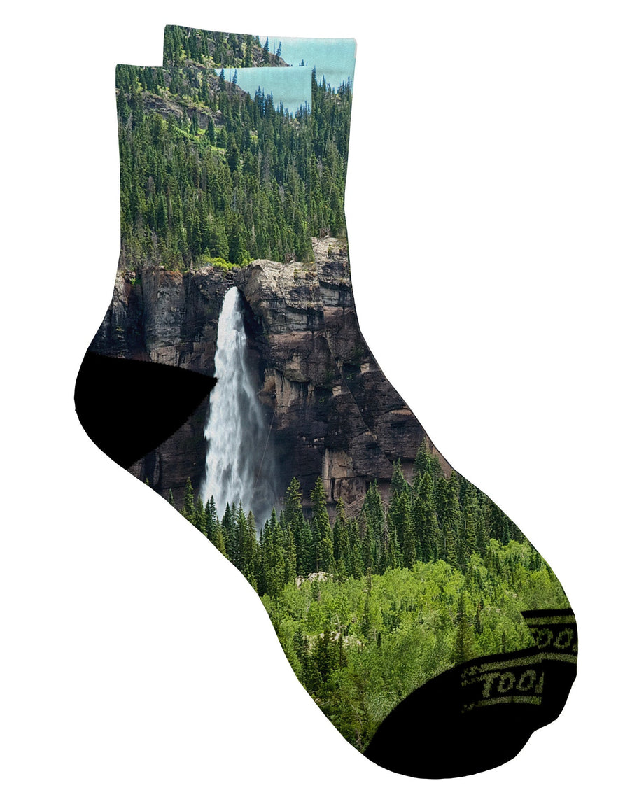 Stunning Natural Beauty - Cliffs Adult Short Socks All Over Print by TooLoud-Socks-TooLoud-White-Ladies-4-6-Davson Sales