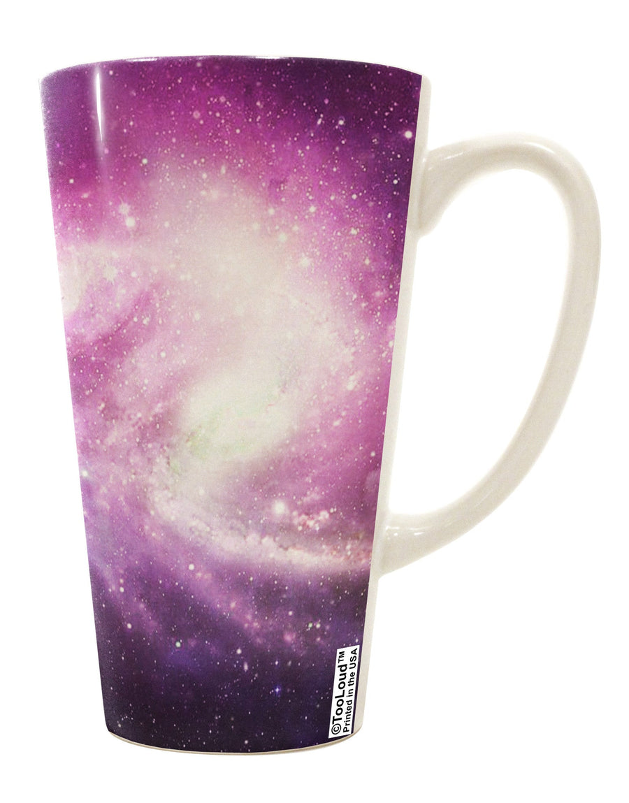 Stunning Purple Galaxy AOP 16 Ounce Conical Latte Coffee Mug - Perfect for All Over Print Enthusiasts TooLoud-Conical Latte Mug-TooLoud-White-Davson Sales