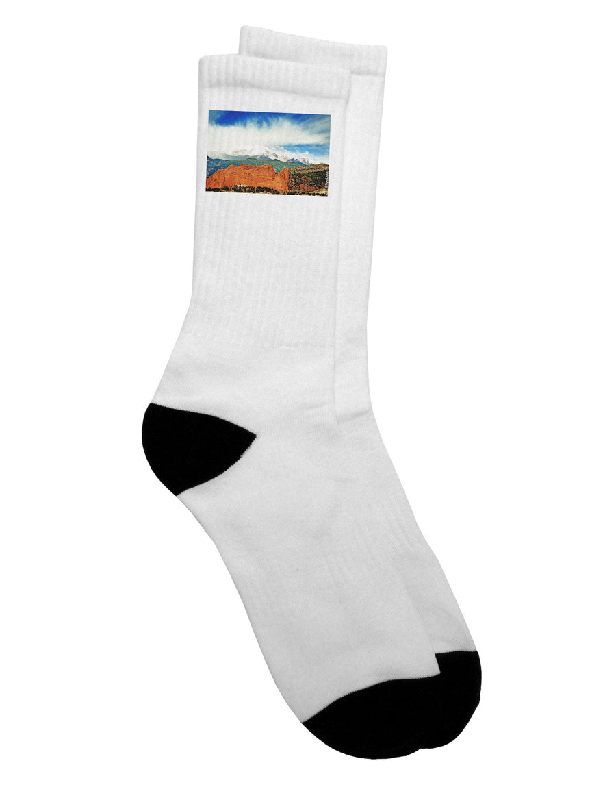 Stunning Scenery Adult Crew Socks - TooLoud-Socks-TooLoud-White-Ladies-4-6-Davson Sales